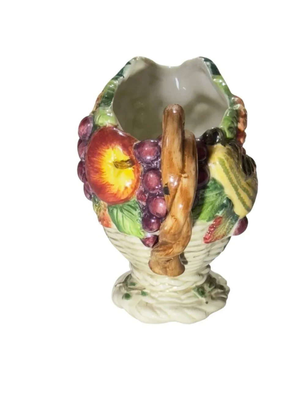 Fitz & Floyd Omnibus 1995 Fruit & Vegetable Ceramic Plate Set & Pitcher